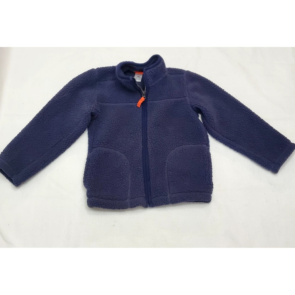 Carter's Navy Blue Fleece Full Zip Jacket ● Size 4T